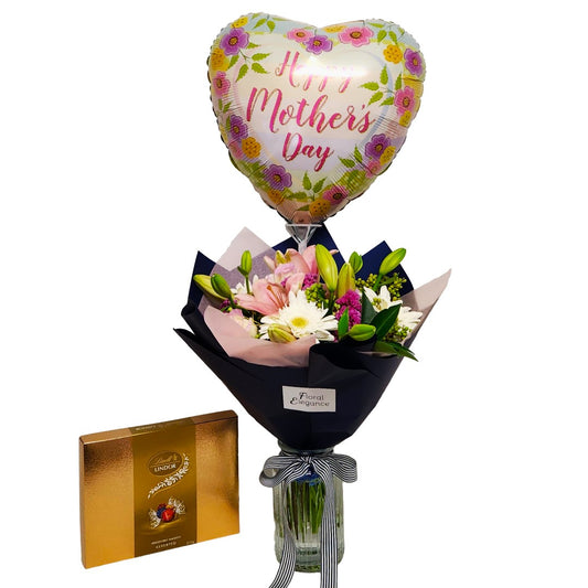 Mother's Day Bouquet, Chocolates & Balloon